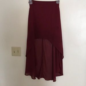 high low skirt